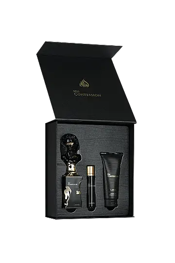 Lattafa His Confession Gift Set 100 Ml + 12 Ml + 100 Ml Shower Gel Erkek Set