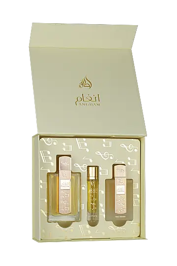 Lattafa Angham Gift Set 100 Ml + 12 Ml + 50 Ml Hairmist Kadın Set