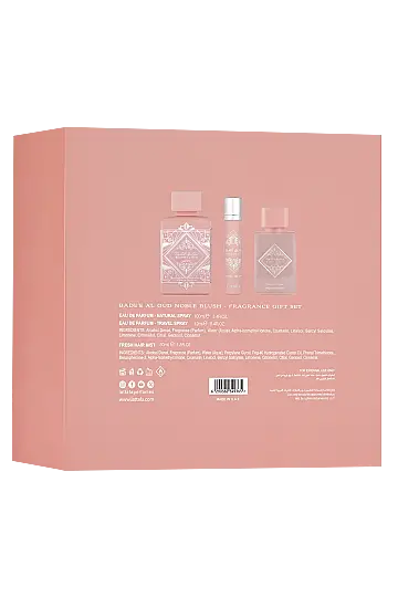 Lattafa Badee Al Oud Noble Blush Gift Set 100 Ml + 12 Ml + 50 Ml Hairmist Kadın Set - 3