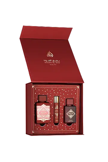 Lattafa  Badee Al Oud Sublime Gift Set 100 Ml + 12 Ml + 50 Ml Hairmist Unisex Set